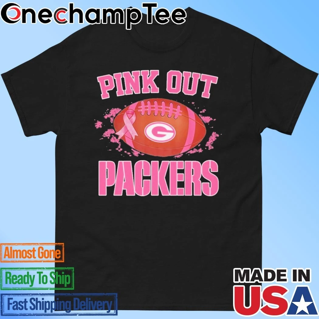 Green Bay Packers Pink Out Unisex T-Shirt, hoodie, long sleeve tee, image size:1050x1050