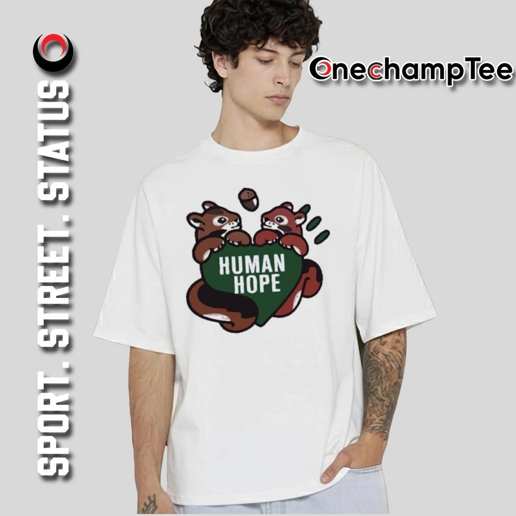 HUMAN HOPE GRAPHIC T-SHIRT Sサイズ HUMAN Men's Print Tee (HOT2285)
